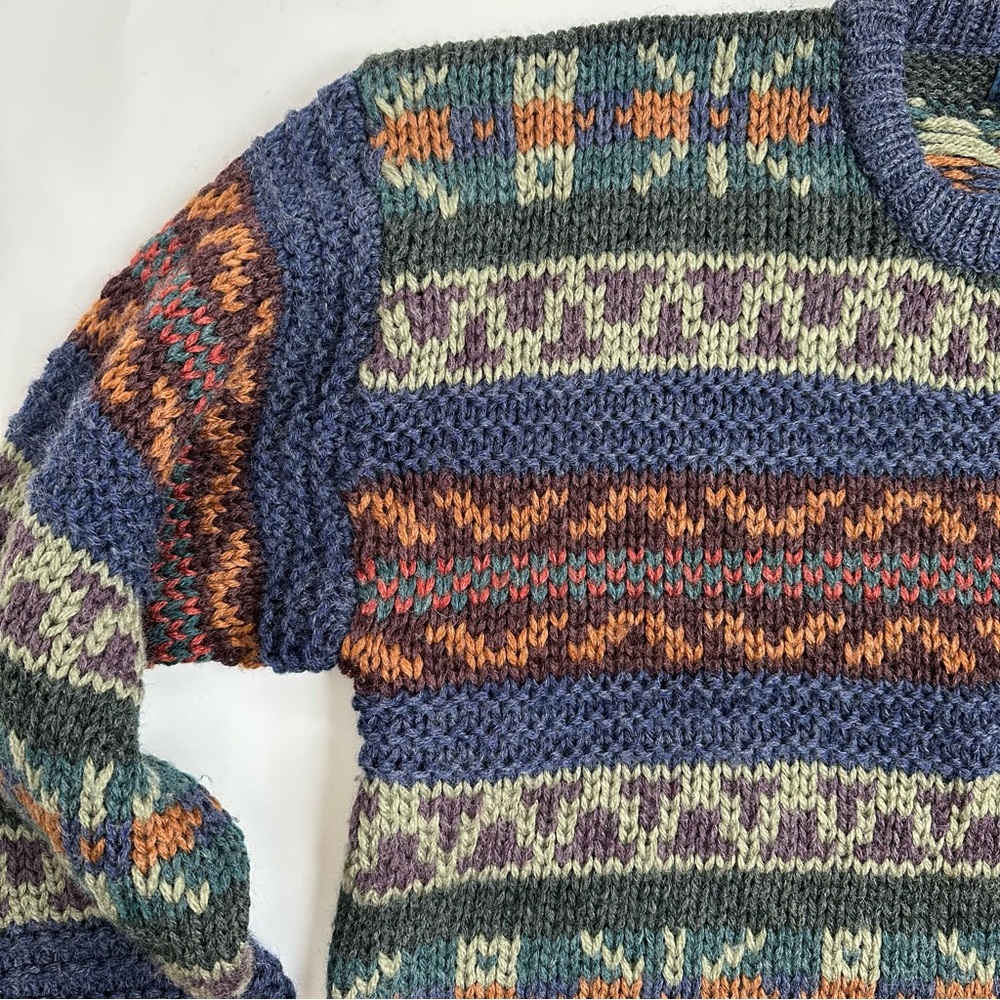 Vintage Cambridge Classics Men’s Large Knit Oversized Wool Sweater XL - Picture 4 of 16
